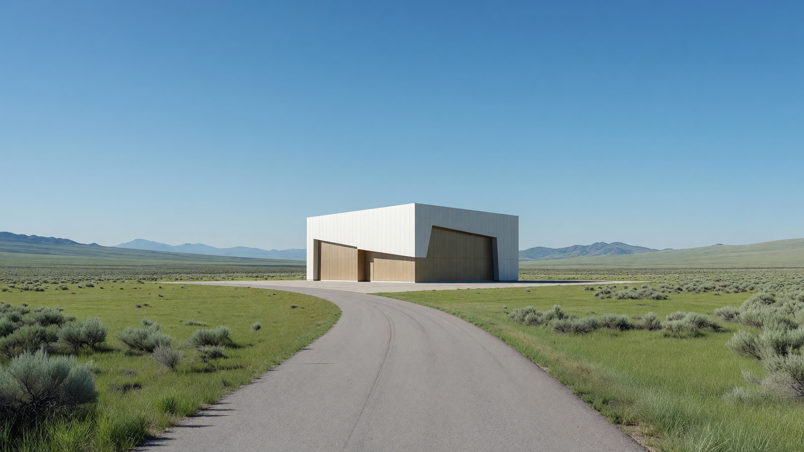 A modern microreactor test facility on the green Idaho high desert under a clear blue sky — the $40 million Intermountain-West nuclear corridor leads today's brief. Illustration: NNN