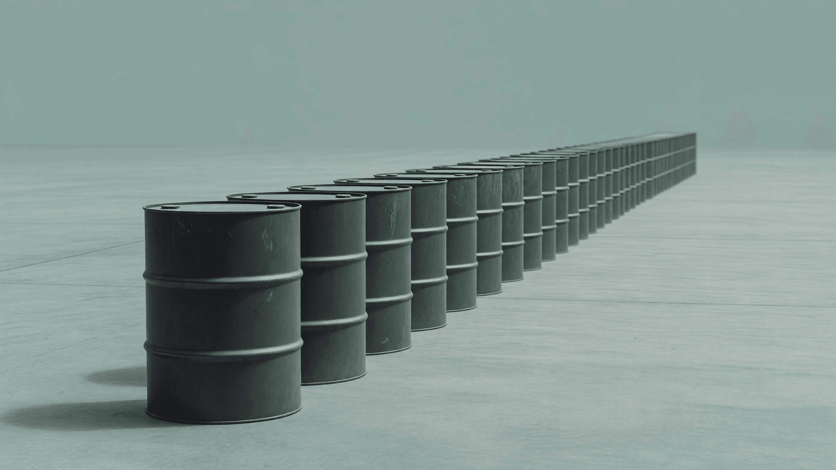 Sealed drums of uranium ore concentrate lined up in a warehouse — the fuel-supply stakes of the India-Australia pact. Illustration: NNN
