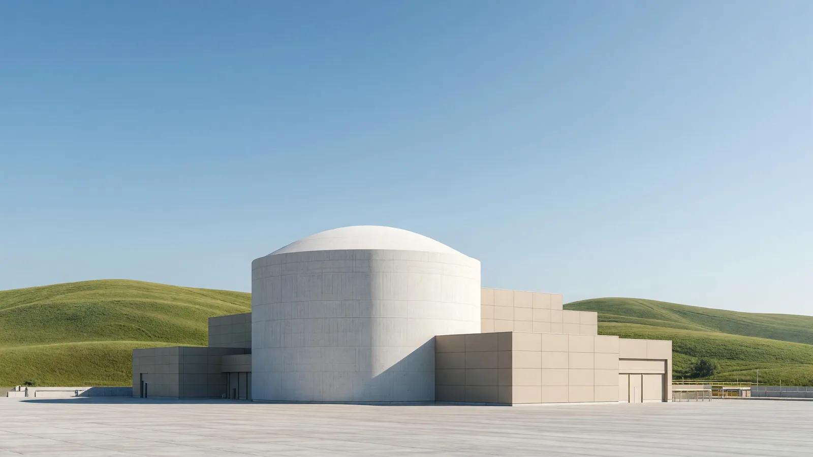 The Mochovce 4 reactor building in Slovakia as the 471-MW unit enters power commissioning. Illustration: NNN