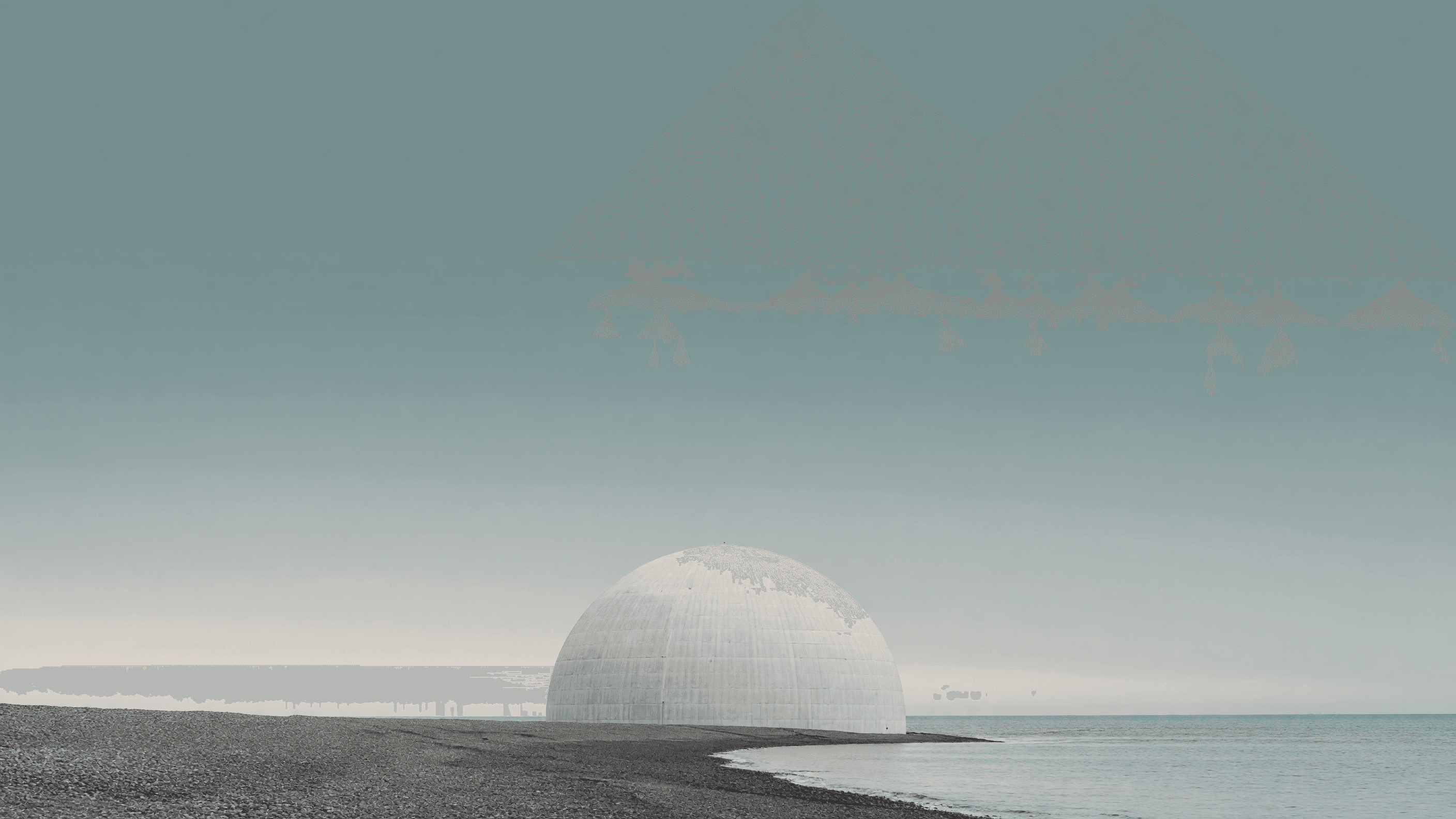 Sizewell B's white dome on the Suffolk shingle coast — now slated to run to 2055. Illustration: NNN