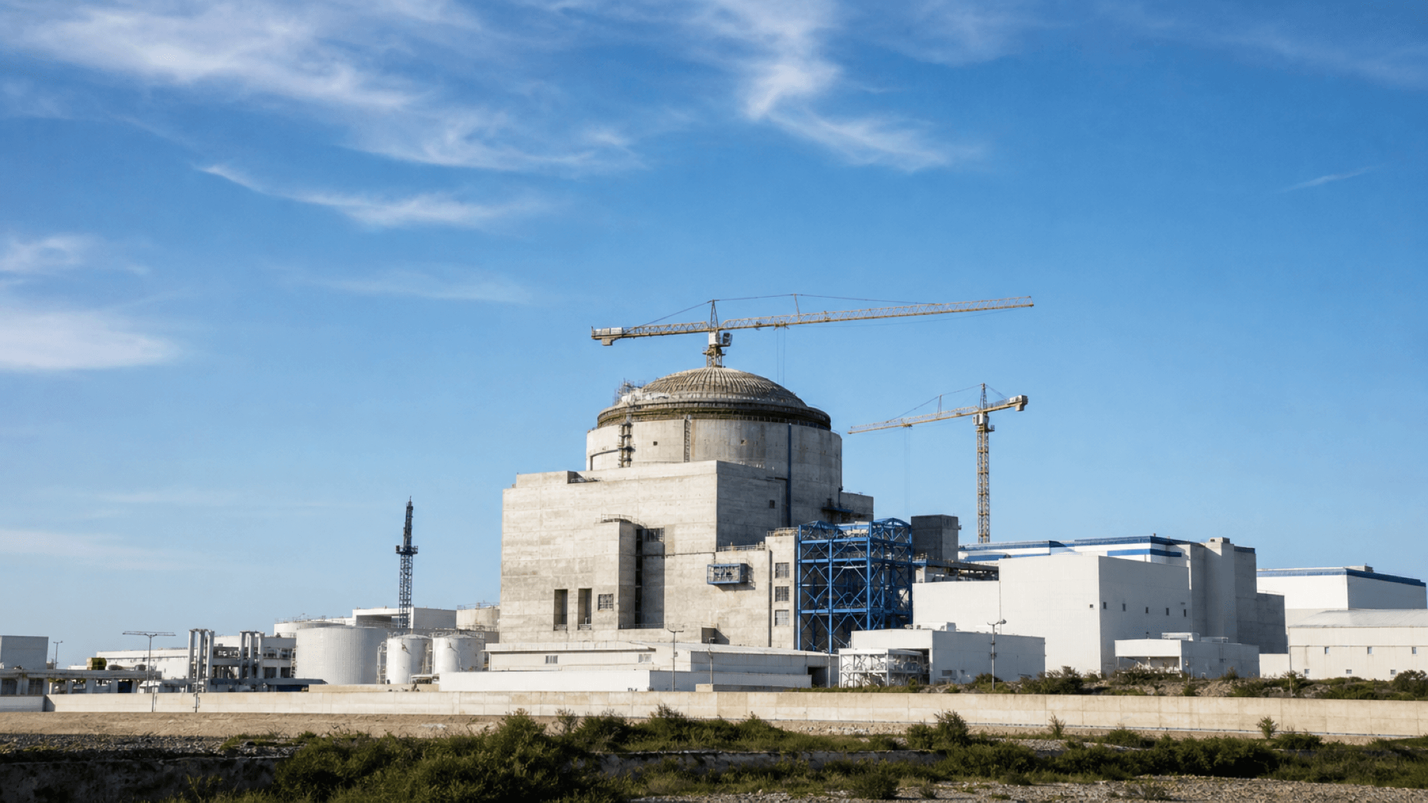Tianwan nuclear power plant Unit 7 in Jiangsu, China, moving through commissioning after its first nuclear fuel was loaded. Illustration: NNN