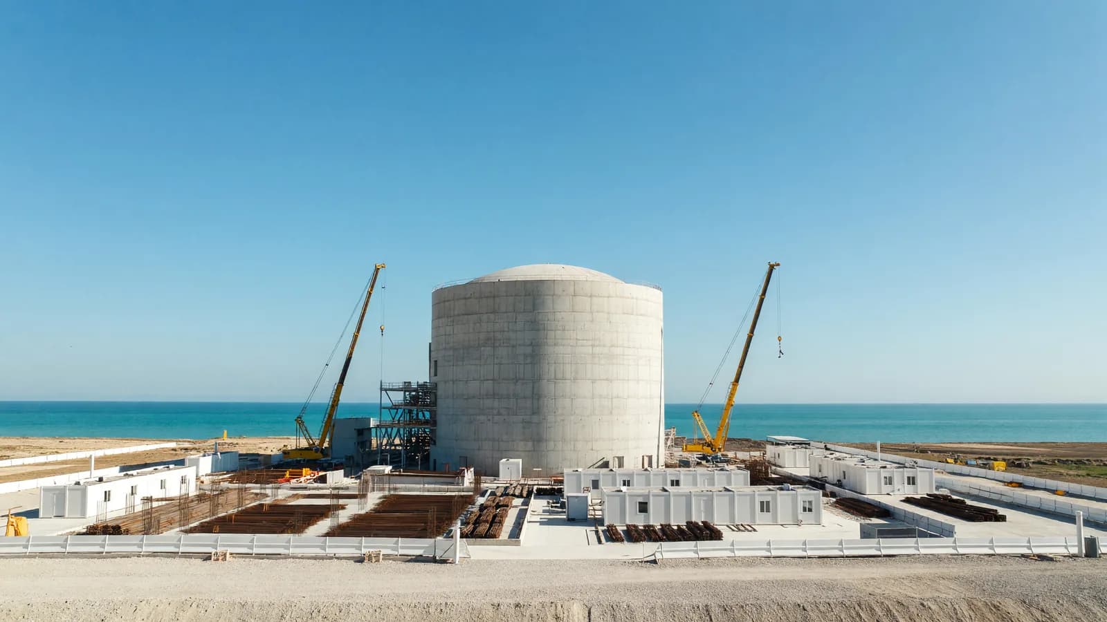 Akkuyu Unit 1 reactor building at the Turkish nuclear plant as its primary circuit completes hydraulic tests ahead of hot functional tests. Illustration: NNN