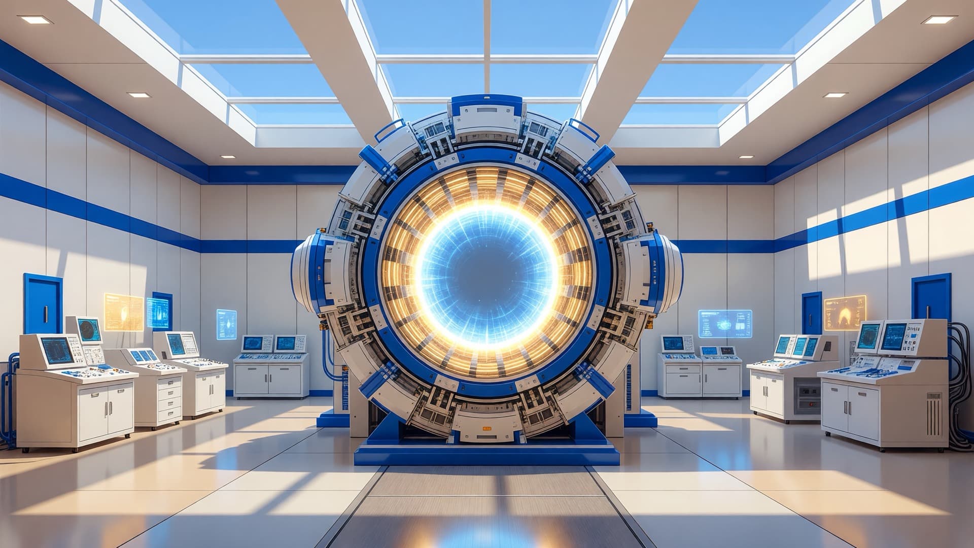 Interior view of a tokamak-style fusion device representing Commonwealth Fusion Systems' SPARC path to a commercial ARC plant. Illustration: NNN.