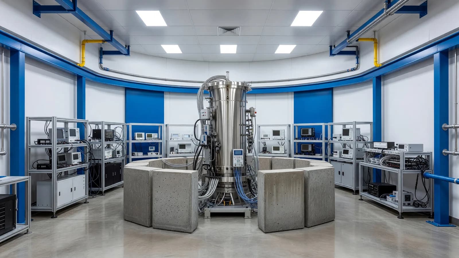 Inside the DOME test bed at Idaho National Laboratory, built within the repurposed containment of the historic EBR-II sodium-cooled breeder reactor.
