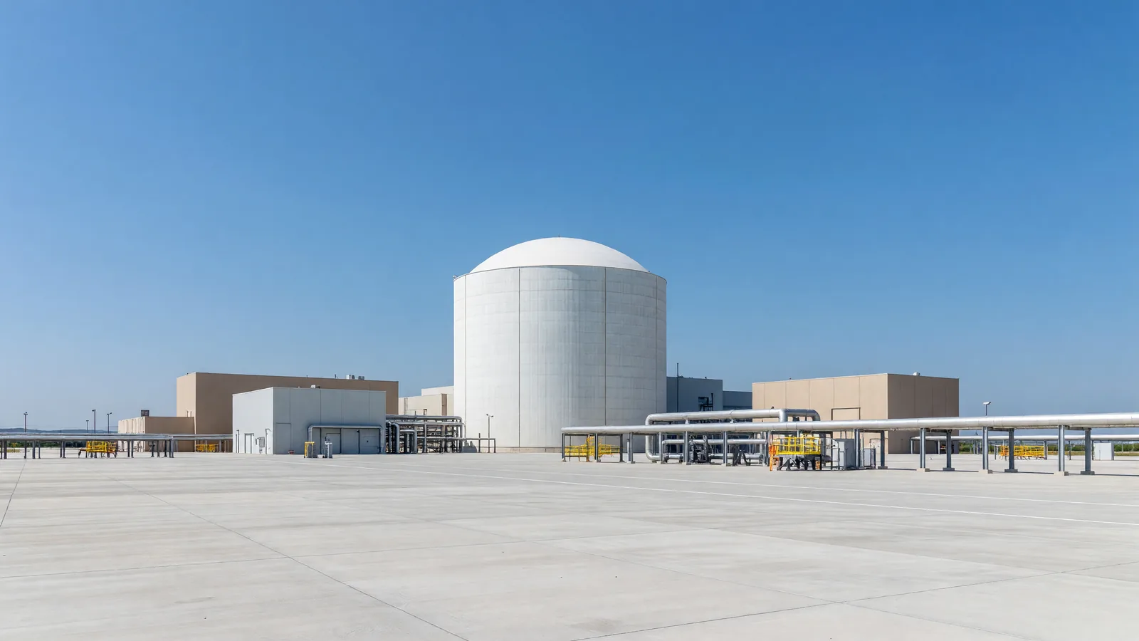 The Palisades reactor building in Covert Township, Michigan; fuel loading is paused after an assembly tilted in the vessel. Illustration: NNN