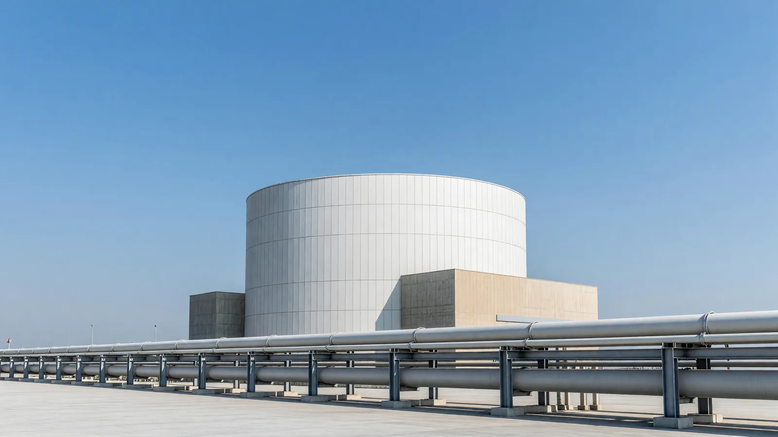 A reactor building at Bangladesh's Rooppur nuclear power plant in daylight, representing Unit 1's first criticality on October 11. Illustration: NNN